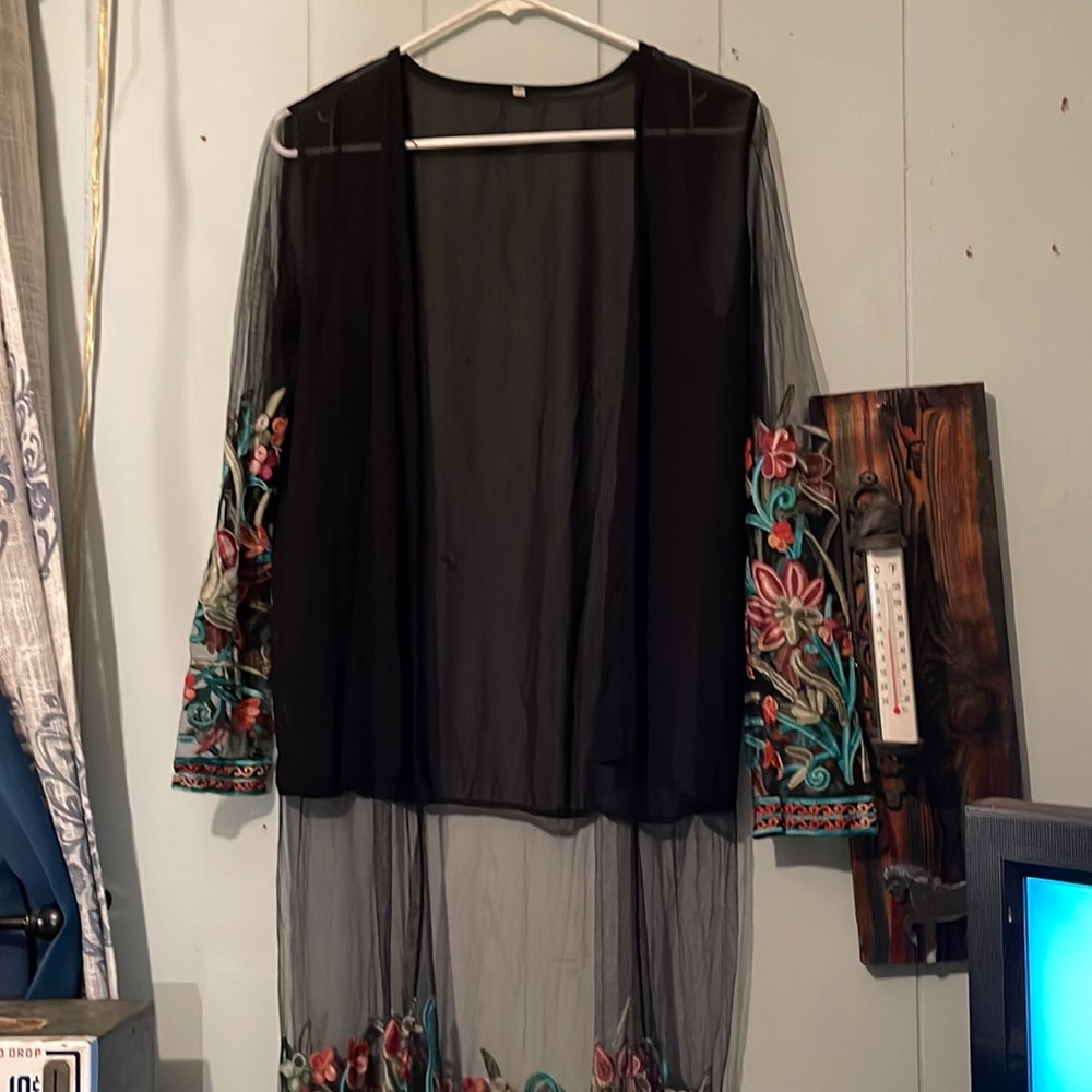 Long cover embroidery
